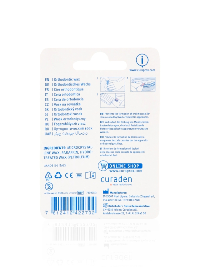 Ortho Wax - 7 wax strips