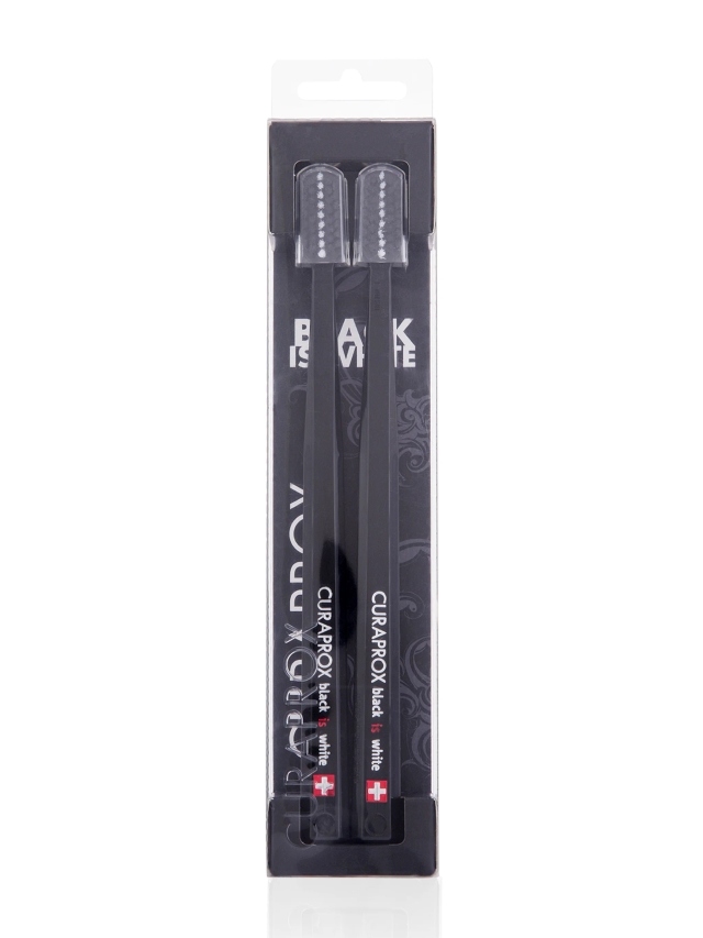 Duo Black Is White Toothbrushes - 2x