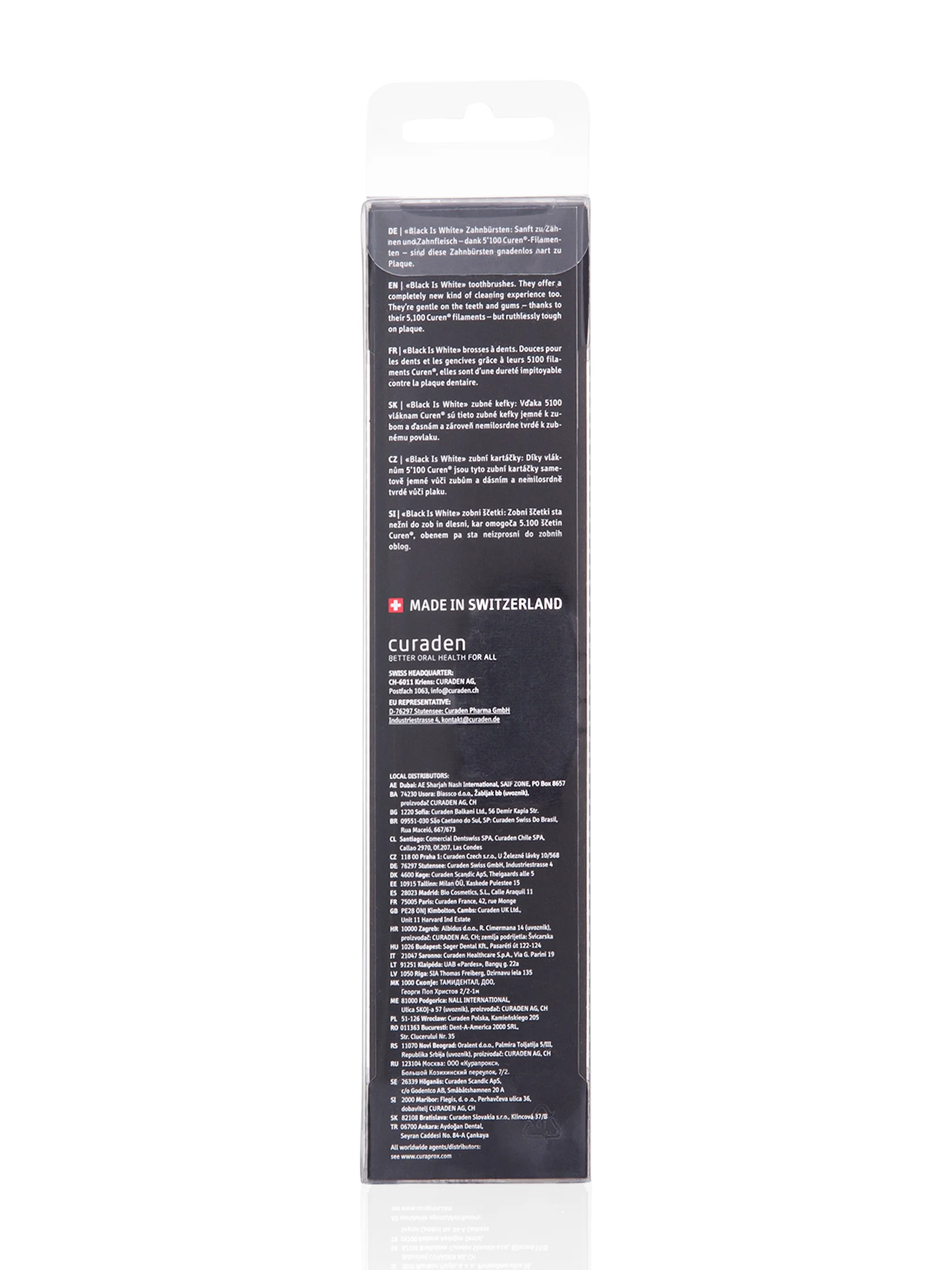 Duo Black Is White Toothbrushes - 2x