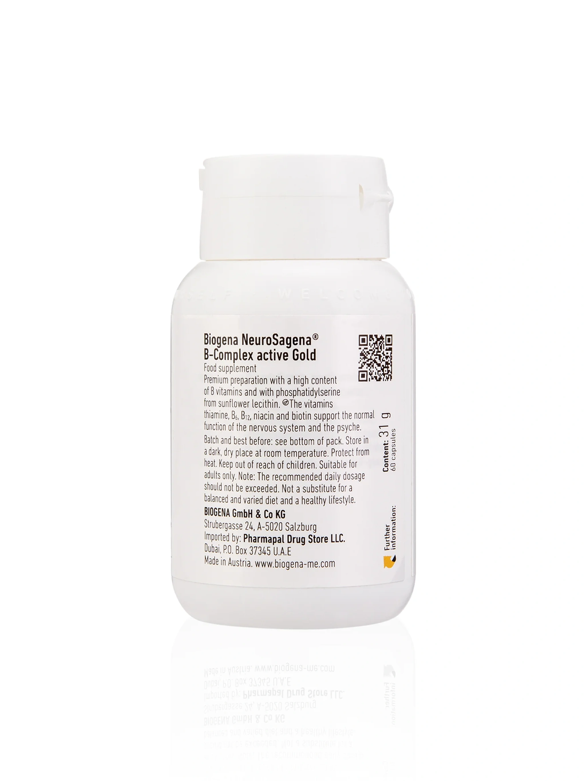 Neurosagena® B Complex Active
 - 60 Capsules