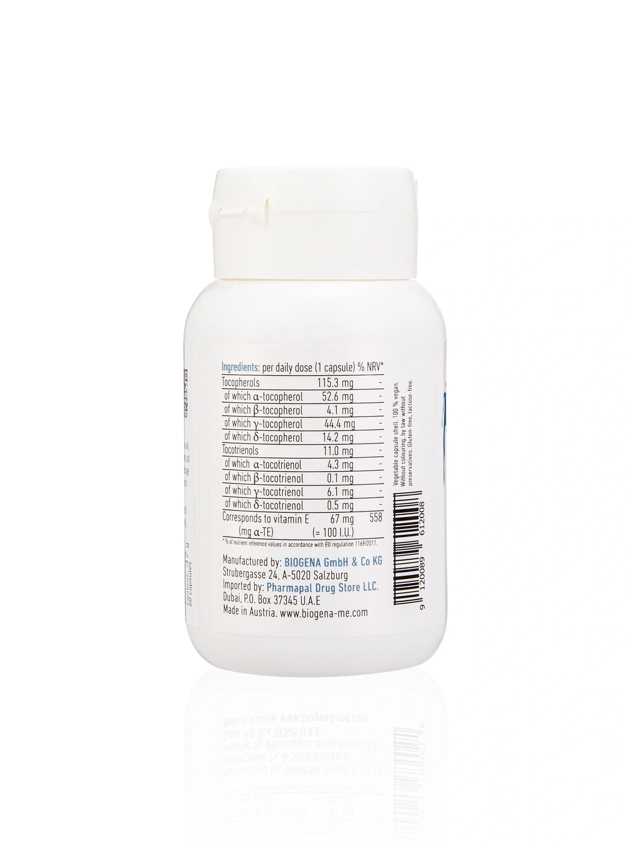 Vitamin E Natural Vegan - 60 Capsules