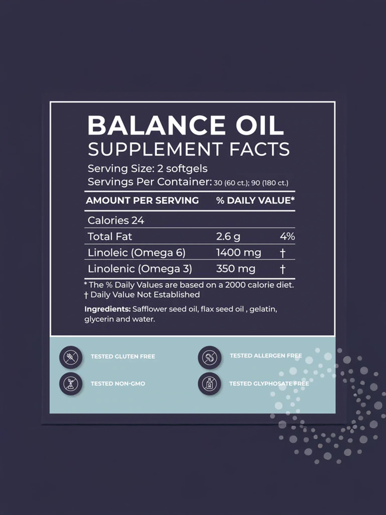 Balance Oil (Omega 6 + 3) - 60 softgels