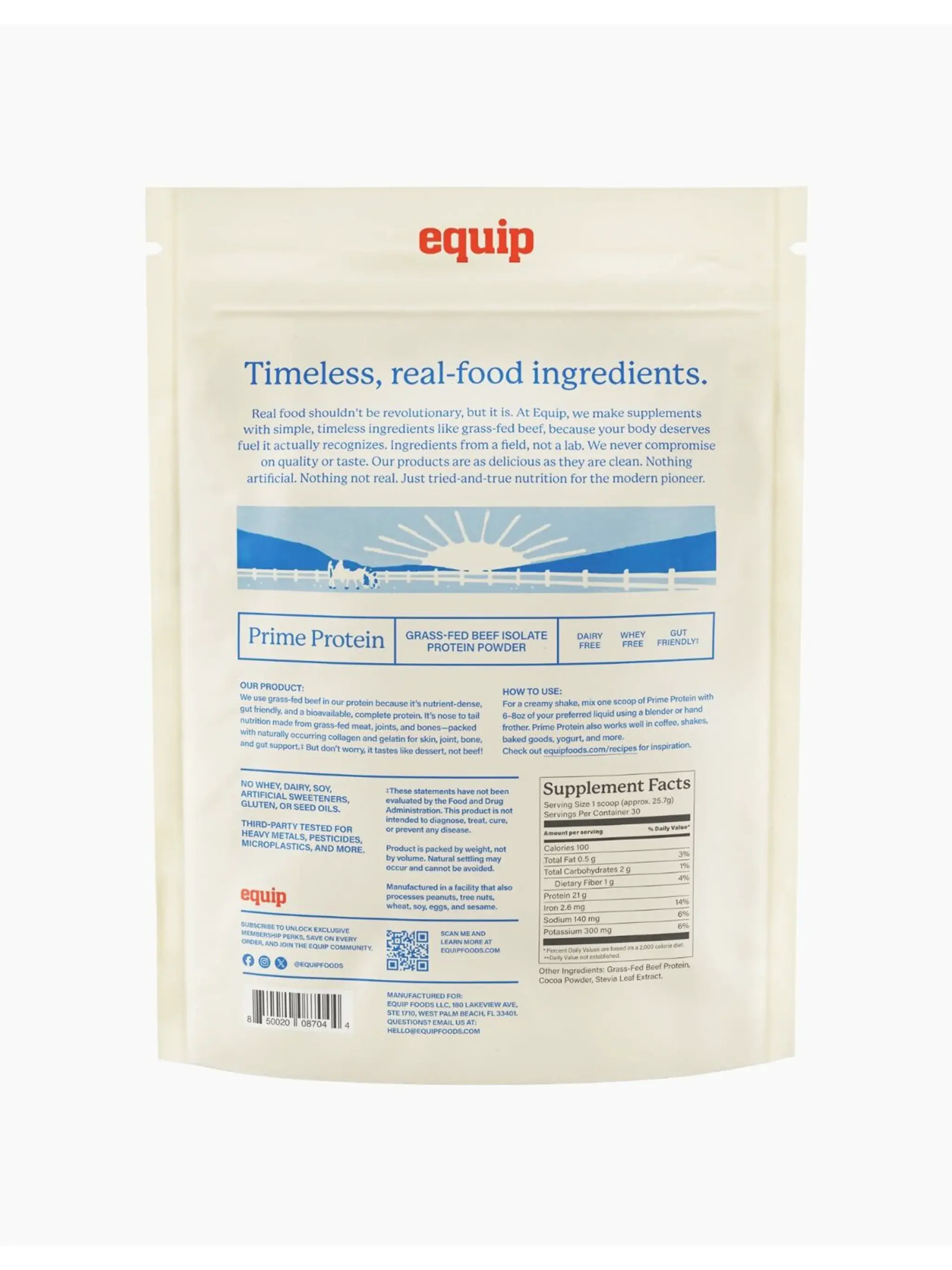 Prime Protein Beef Isolate Protein - Chocolate