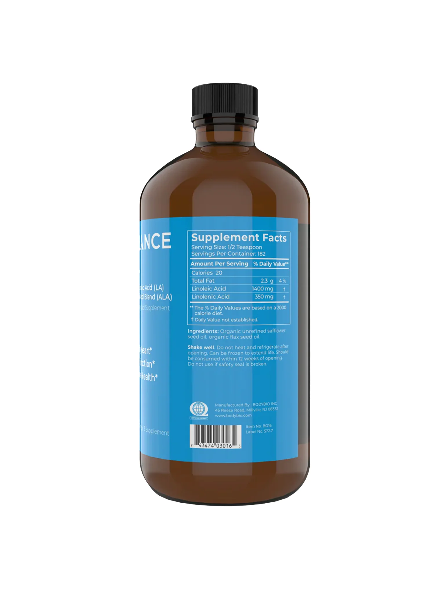 Balance Oil (Omega 6 + 3) Liquid - 473 ml