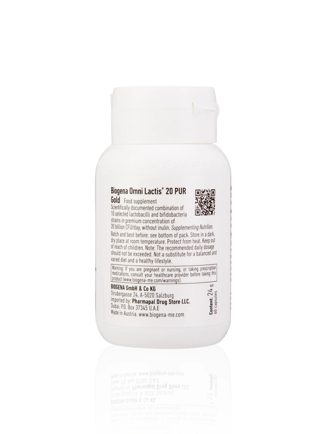 Omni Lactis® 20 Pur Gold Inulin-Free
 - 60 Capsules