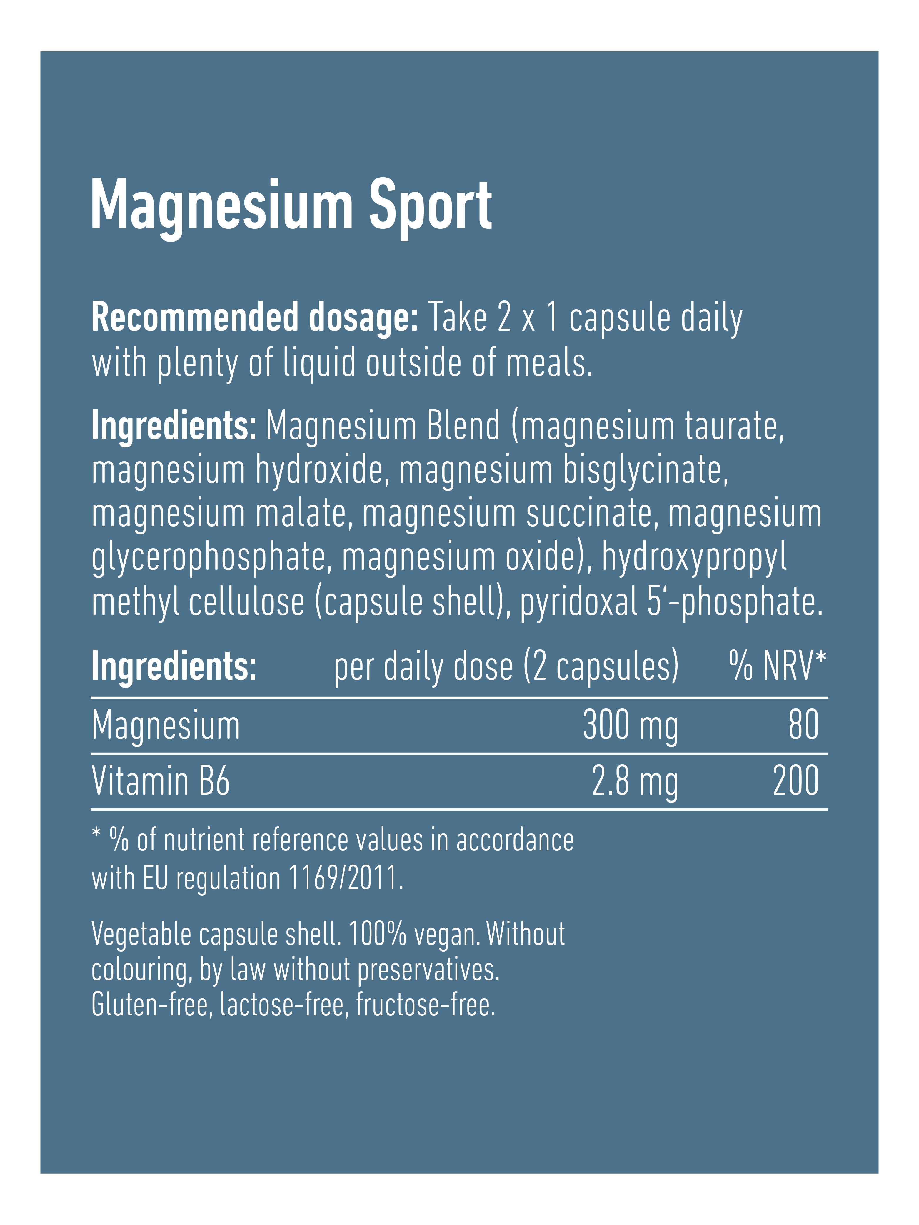Magnesium Sport - 120 capsules