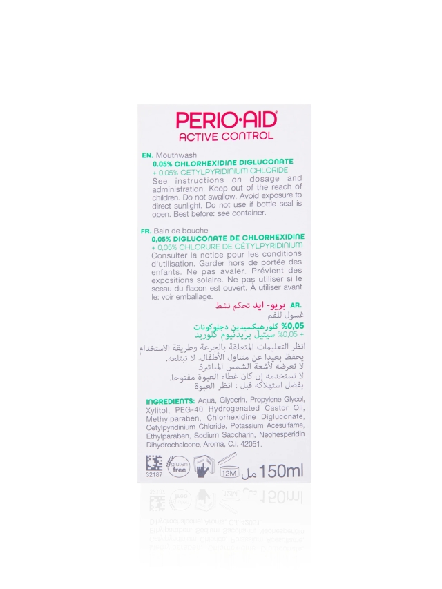 Perio-Aid Active Control Mouthwash - 150ml