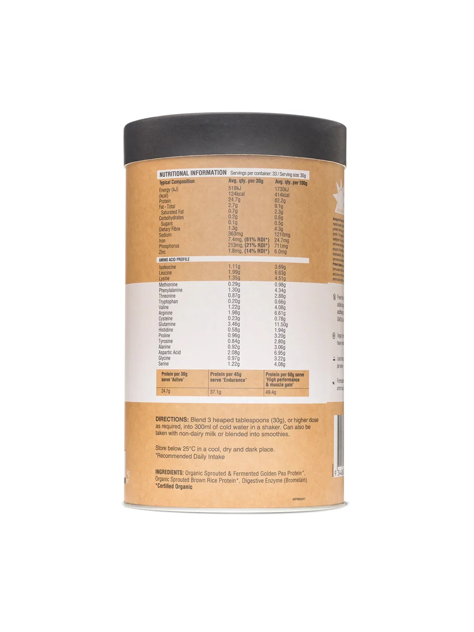 Raw Protein Isolate 1Kg - Natural