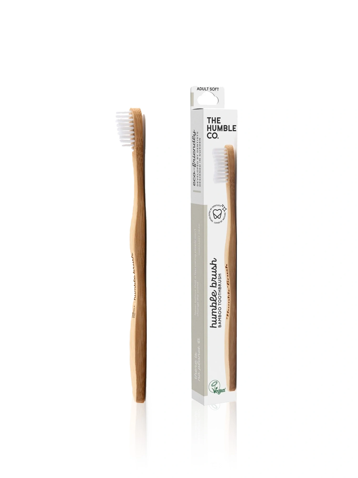 Humble Bamboo Toothbrush Soft - White