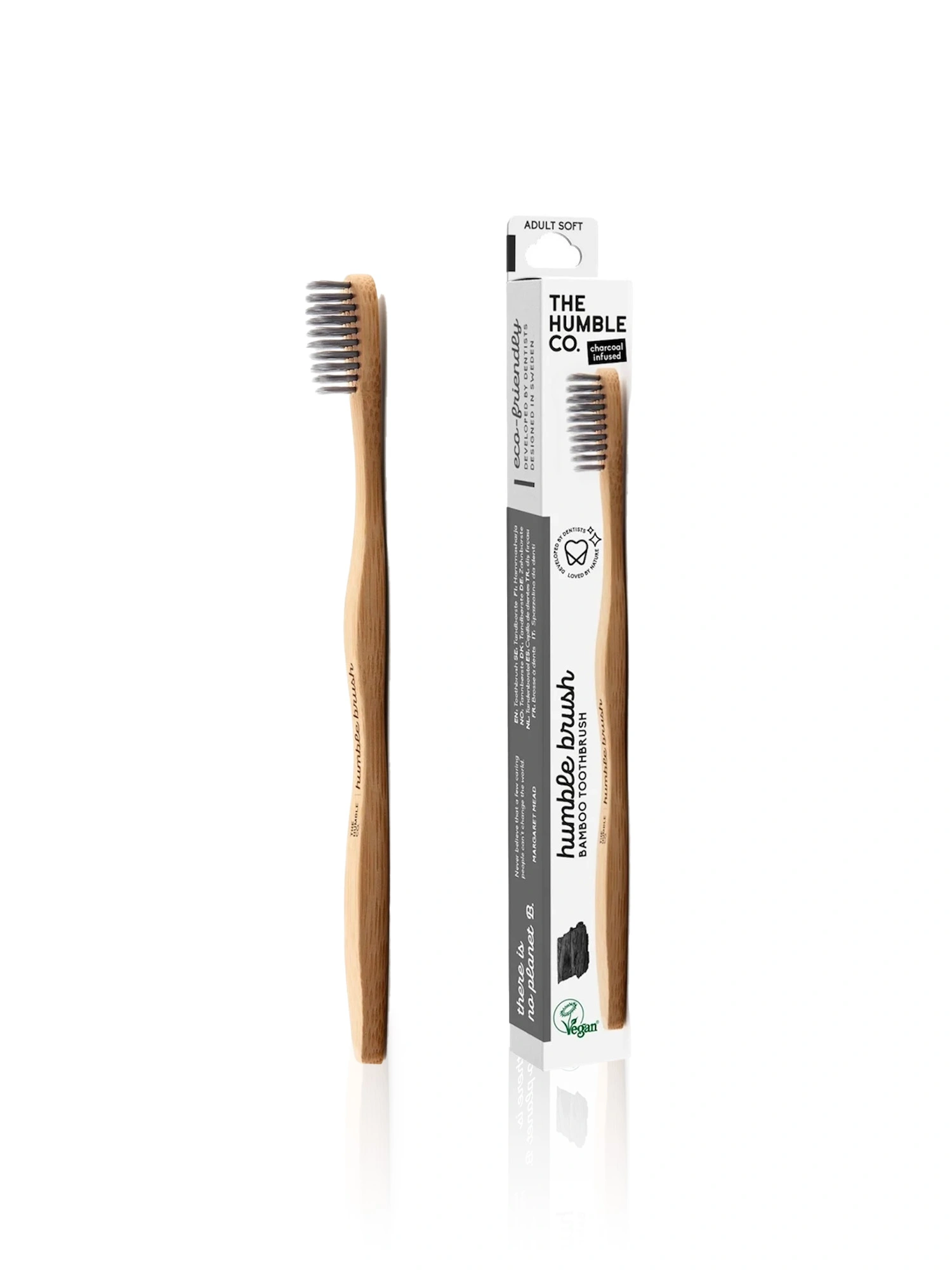 Humble Bamboo Toothbrush Soft - Charcoal