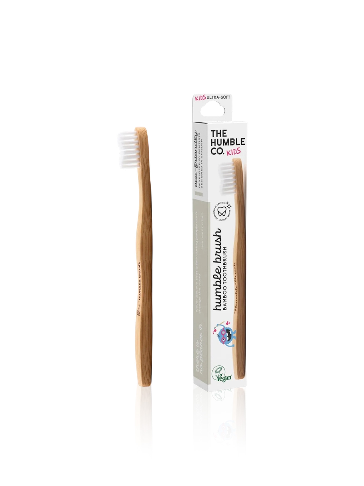 Humble Bamboo Toothbrush Kids - White