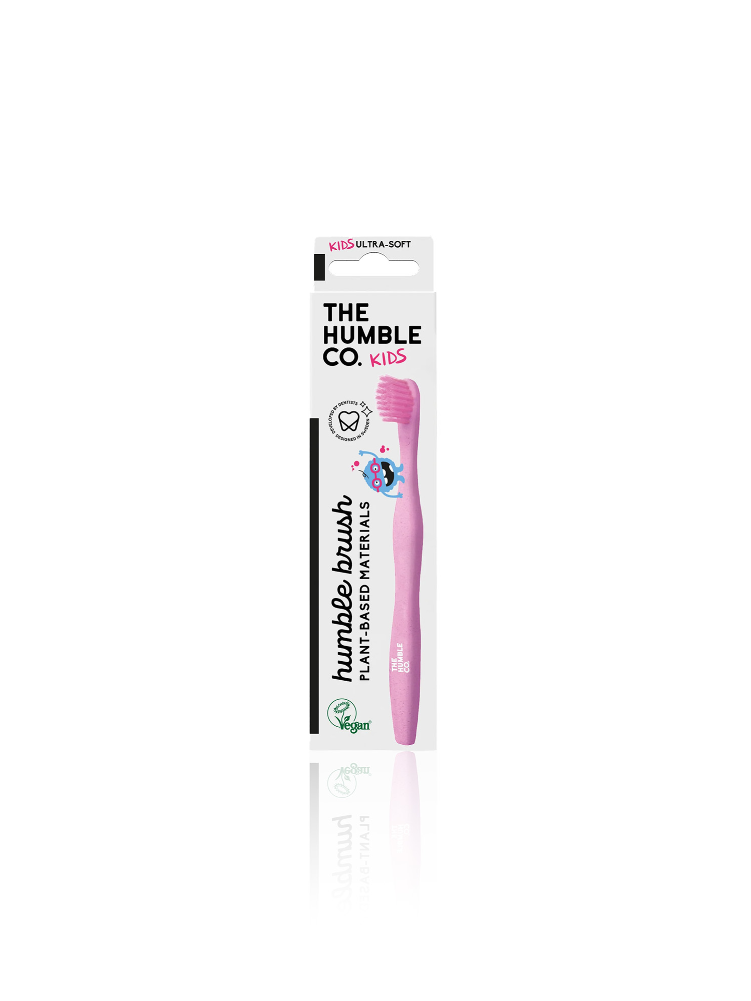 Humble Plant-Based Toothbrush Kids Ultra Soft - Pink