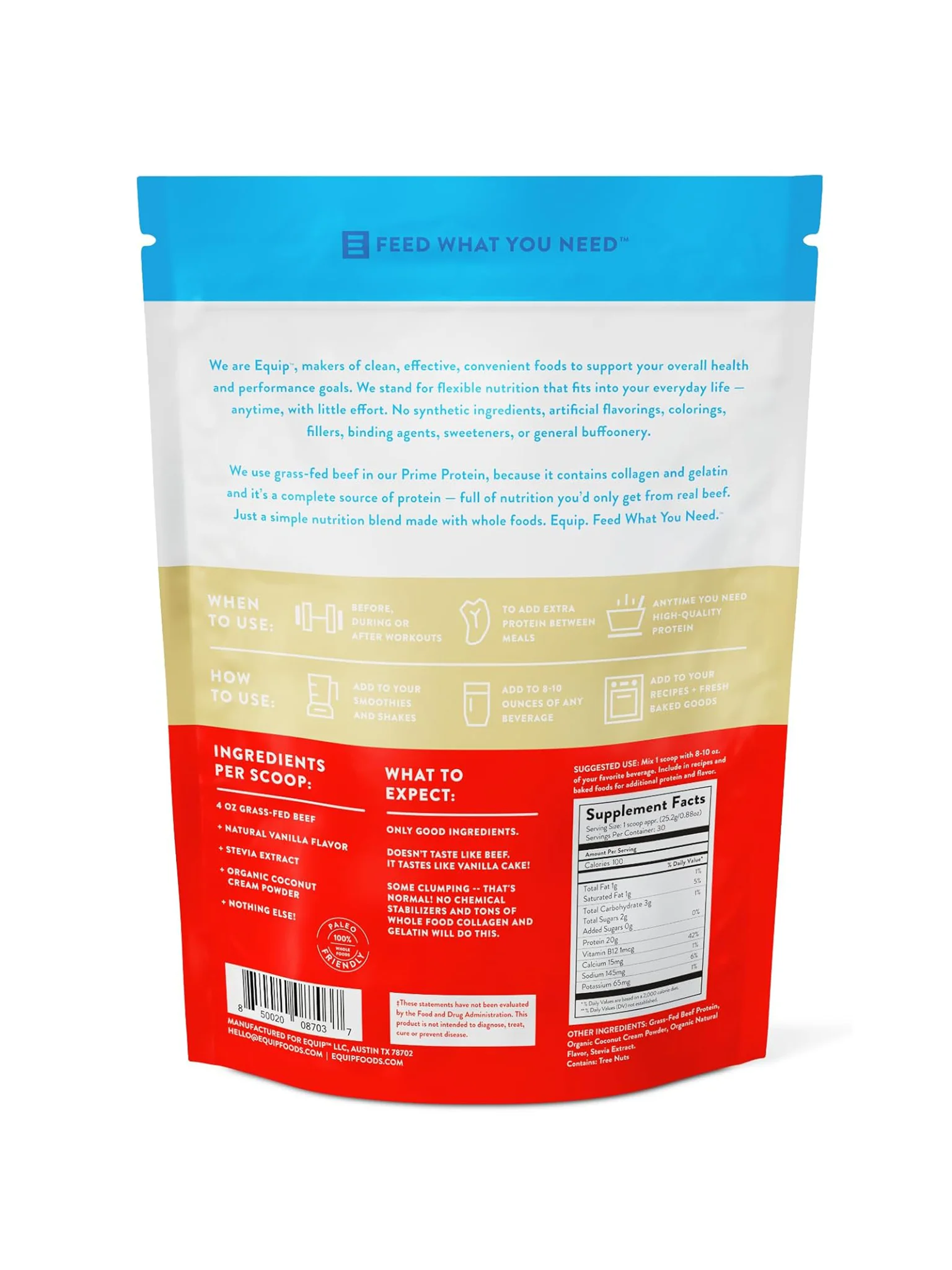 Prime Protein Beef Isolate Protein - Vanilla