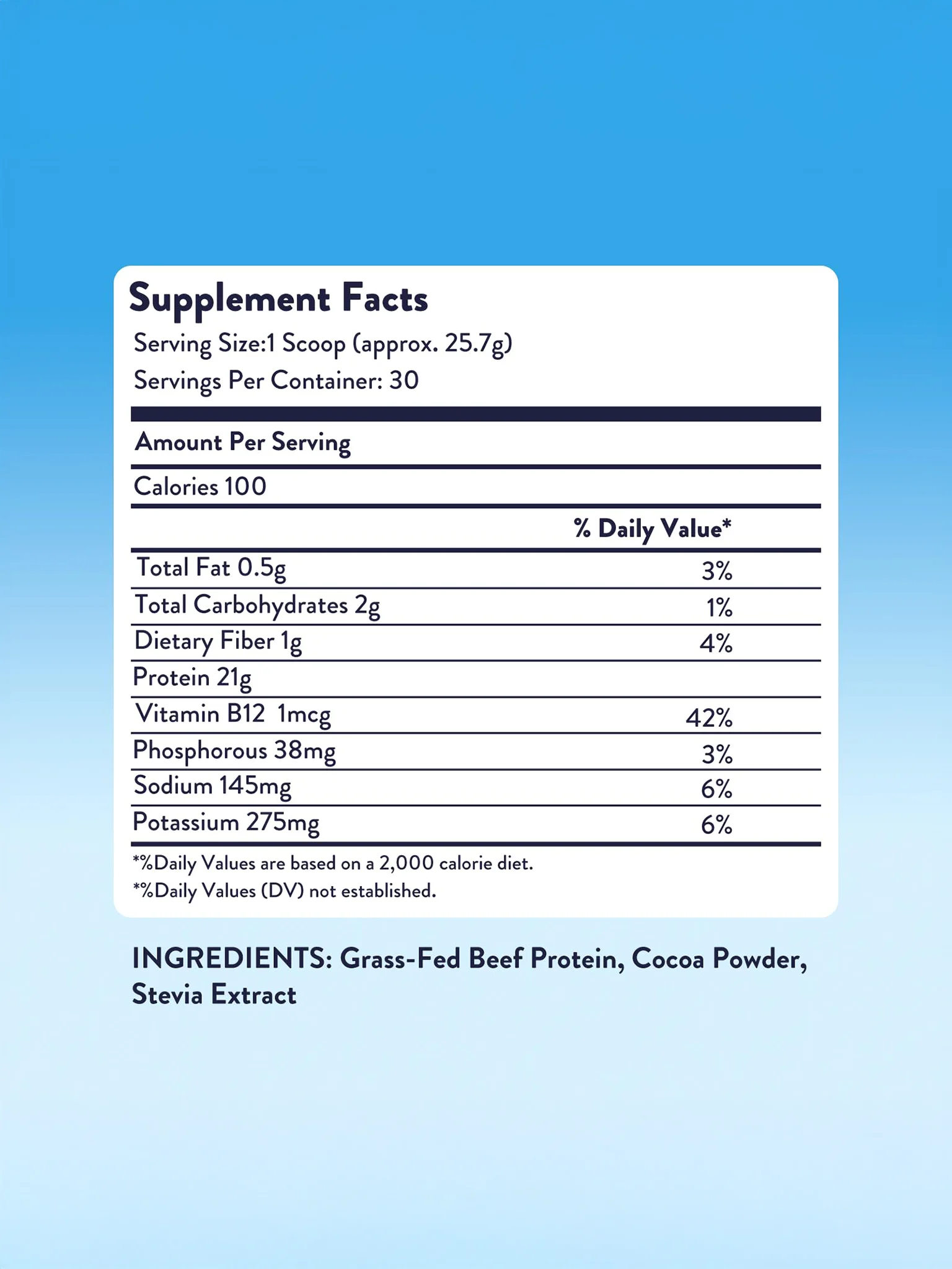 Prime Protein Beef Isolate Protein - Chocolate