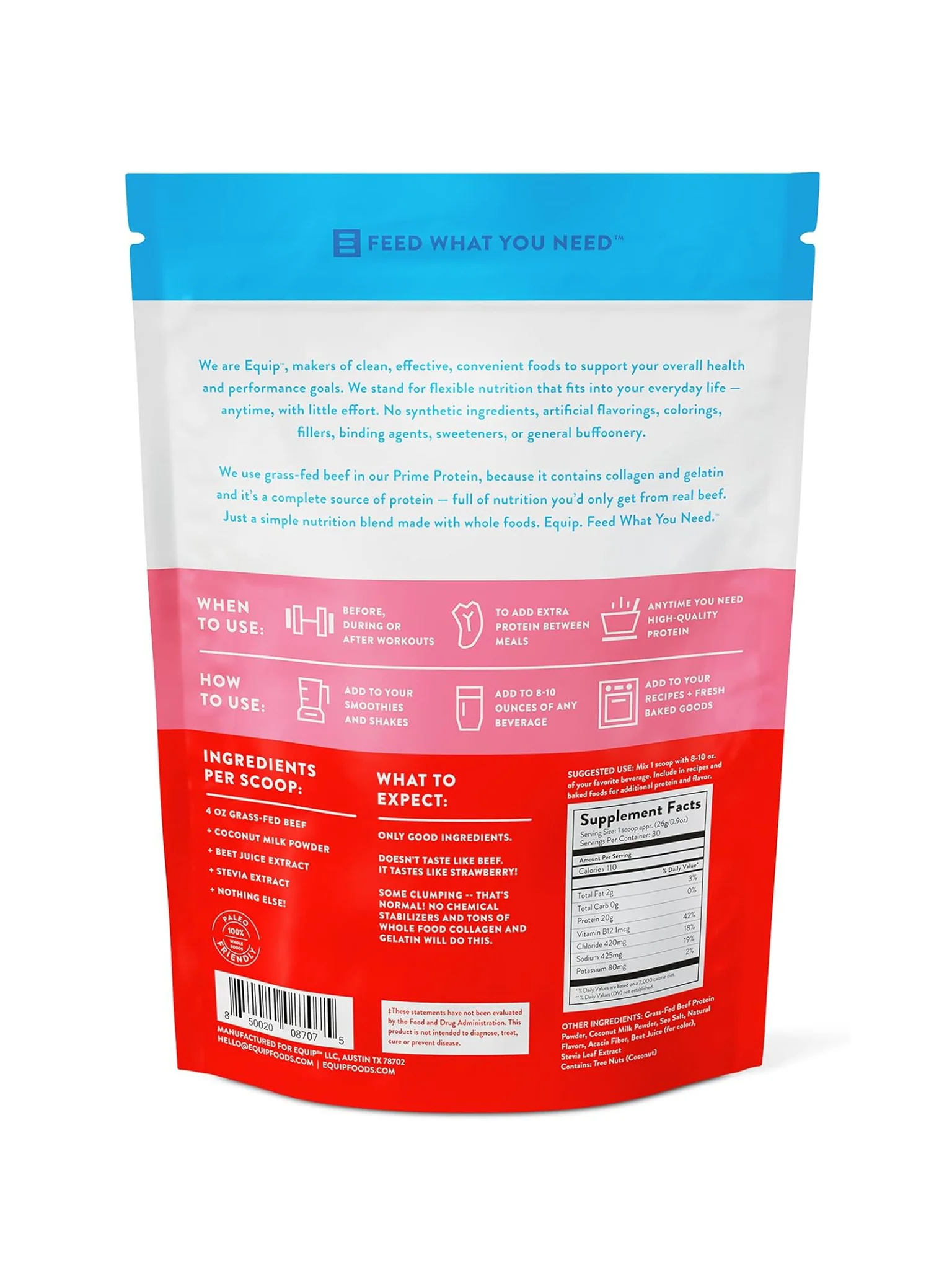 Prime Protein Beef Isolate Protein - Strawberry