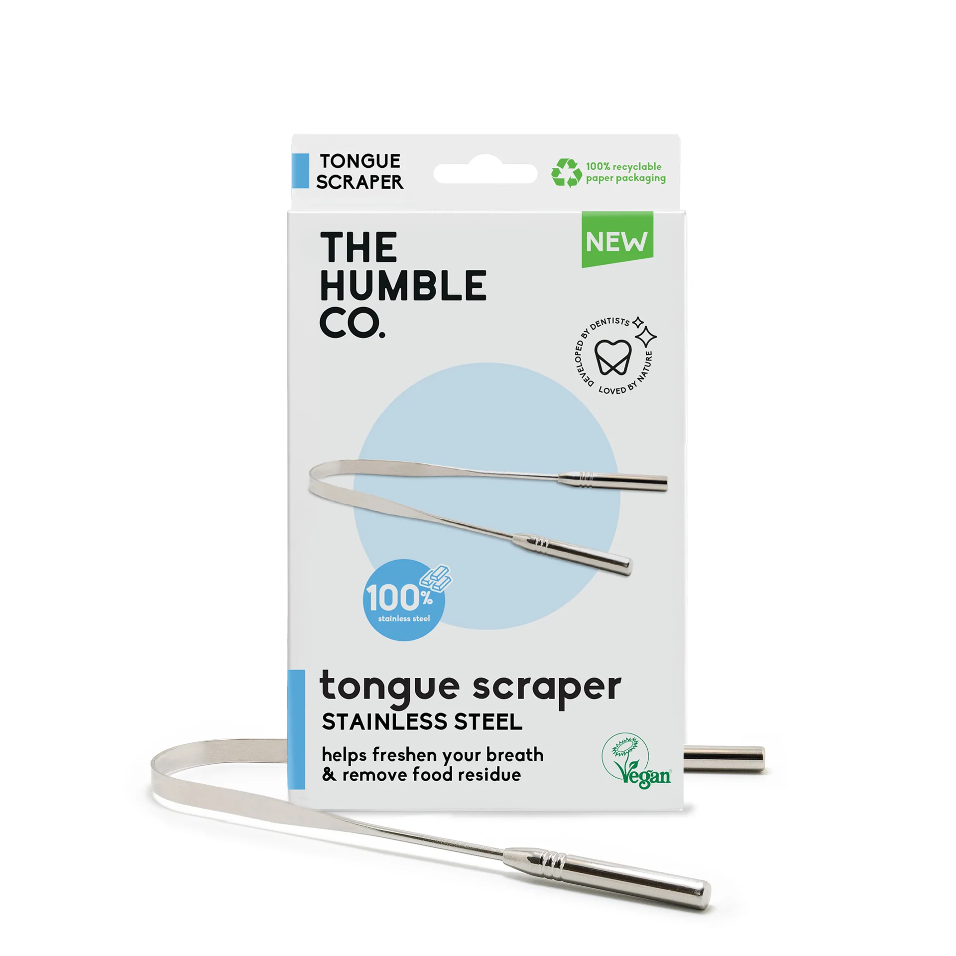 Tongue Scraper Stainless Steel - Stainless steel