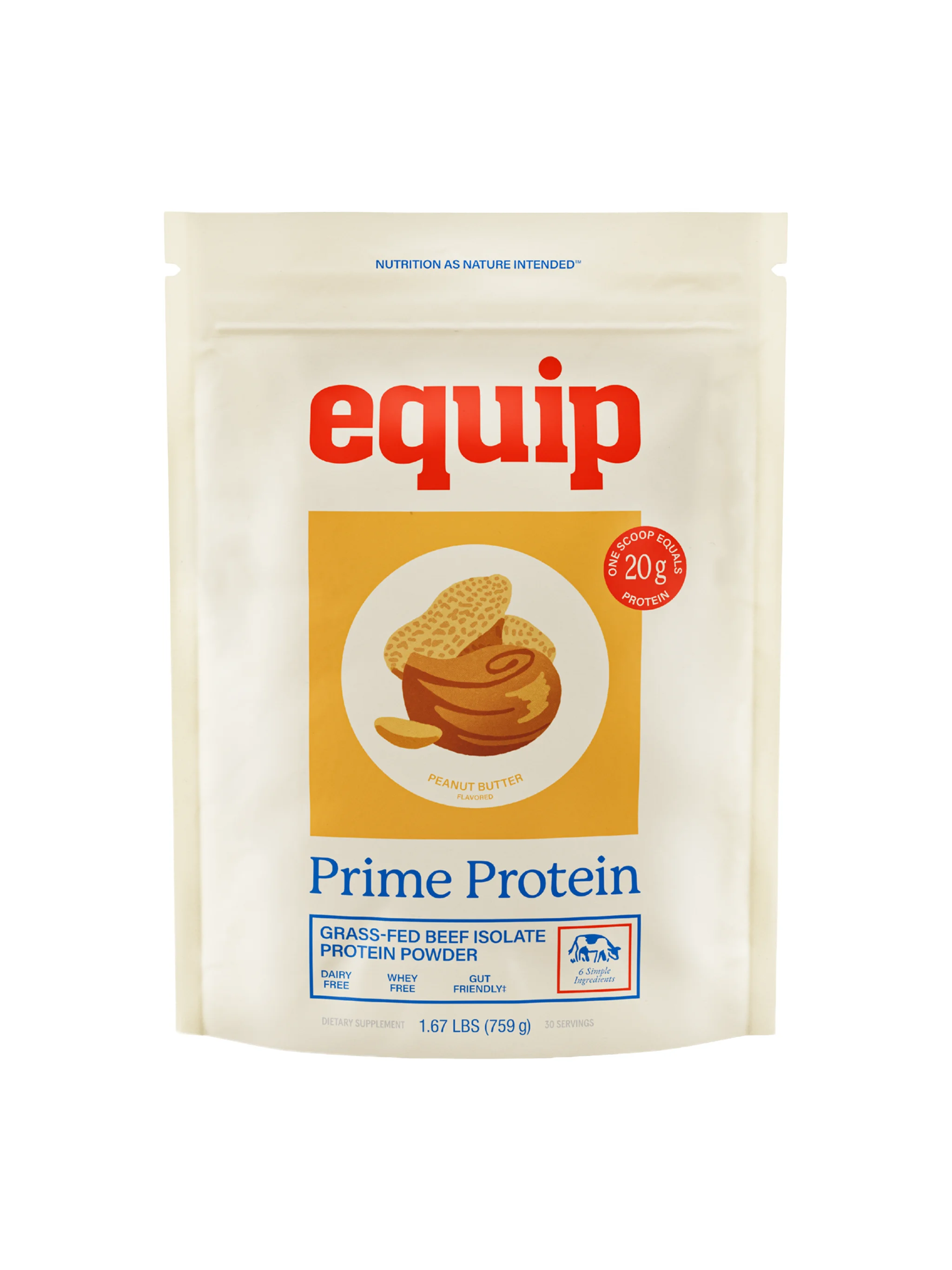 Prime Protein Beef Isolate Protein - Peanut Butter
