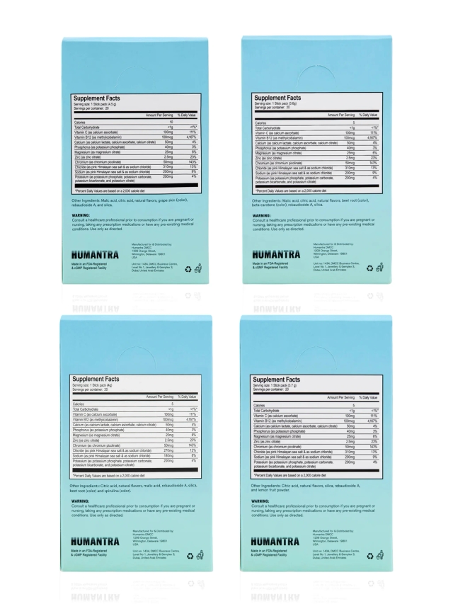 Electrolyte Antioxidant Drink Bundle - Pack of 4 (Mixed Flavors)