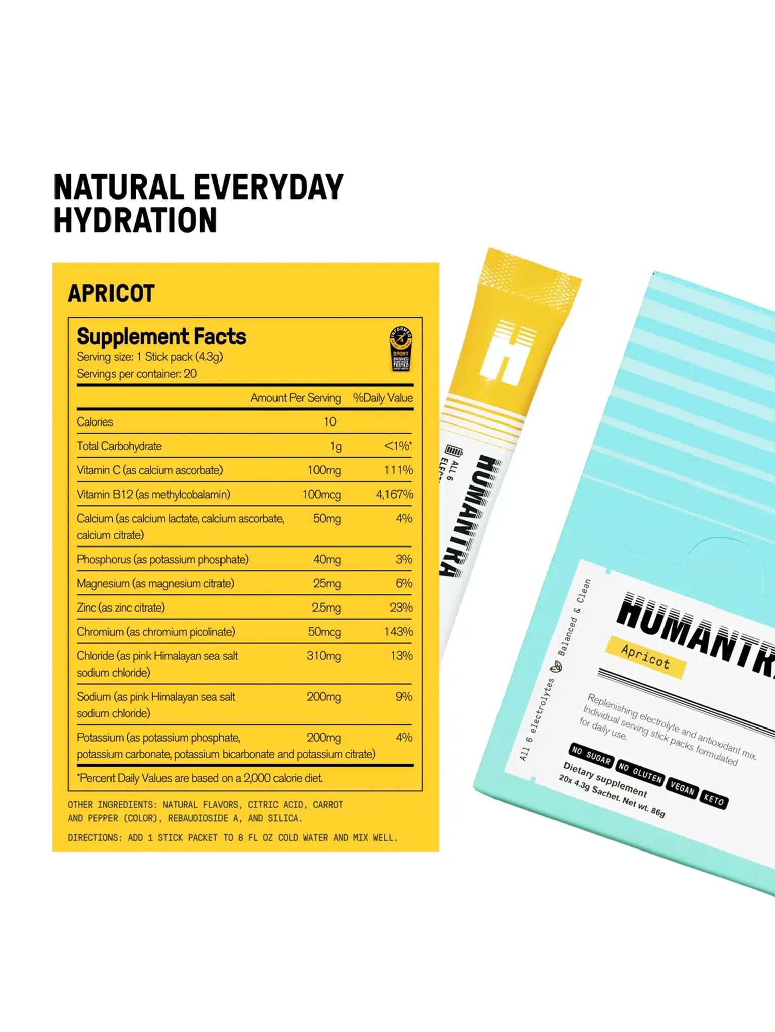 Plant Based Electrolyte - Apricot