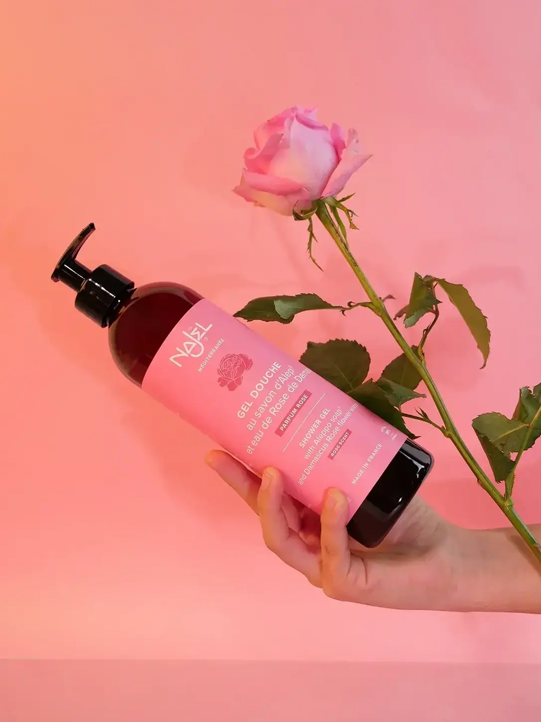 Organic Aleppo Soap Shower Gel - Rose - 500ml
