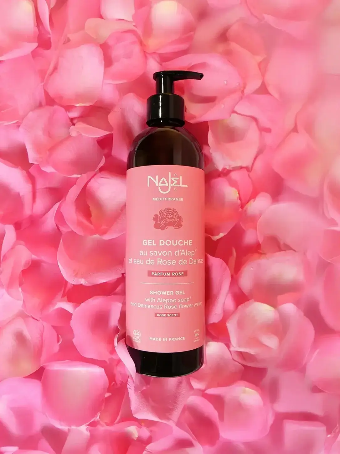 Organic Aleppo Soap Shower Gel - Rose - 500ml